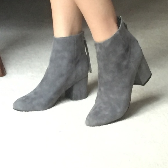 steve madden grey ankle boots